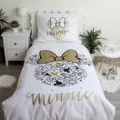 Disney Minnie  Set de lenjerie Gold 140×200cm, 70×90 cm