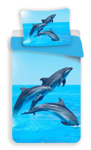 Delfin Trio, Set de lenjerie de pat 140×200 cm, 70x90 cm Microfibre