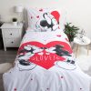 Disney Mickey  Set de lenjerie de pat Minnie Love 140×200cm, 70×90 cm