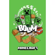   Minecraft Pătură Boom Creeper super pufoasă de polar 100*150cm