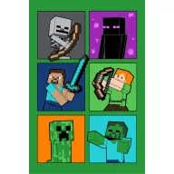 Minecraft Fight Badges pătura super moale polară 100*150cm