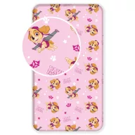   Patrula Cățelușilor Pup Power cearsaf cu elastic 90x200 cm