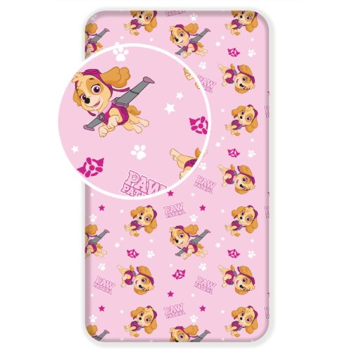 Patrula Cățelușilor Pup Power cearsaf cu elastic 90x200 cm