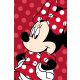 Disney Minnie  Pătură roșie din microfleece 100x150cm