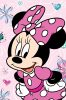 Disney Minnie Flowers mikroflanel pătură 100x150cm