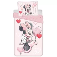   Disney Minnie  Heart Balloons set lenjerie de pat 140×200cm, 70×90 cm