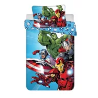   Avengers Light Blue lenjerie de pat pentru copii 100×135 cm, 40×60 cm