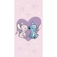   Disney Lilo și Stitch Love Prosop de baie roz, Prosop de plajă 70x140cm