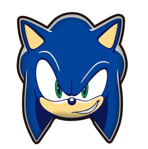 Sonic Ariciul Smirk pernă de formă, pernă decorativă 29x35 cm