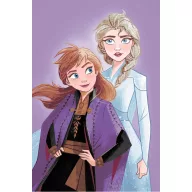   Disney Regatul de gheață Pătură de microfleece Purple 100x150cm