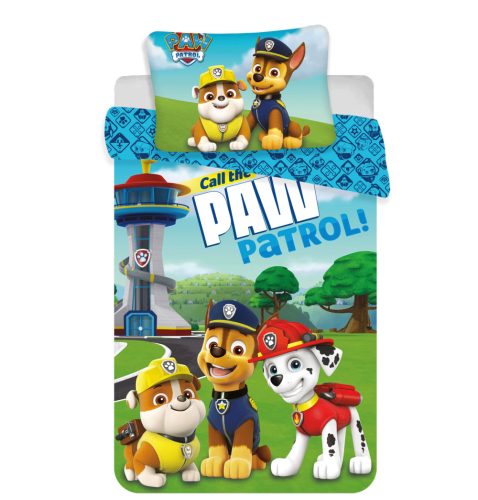 Patrula Cățelușilor Tower lenjerie pentru copi 100×135cm, 40×60 cm