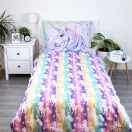 Unicorn Pastel Rainbow set de lenjerie de pat 140×200cm, 70×90 cm