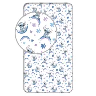 Disney Lilo și Stitch Rainbow cearșaf cu elastic 90x200 cm