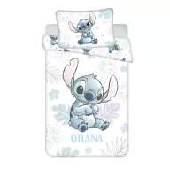   Disney Lilo și Stitch Ohana White Set lenjerie pat copii 100×135 cm, 40×60 cm