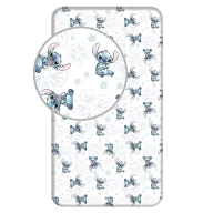   Disney Lilo și Stitch Ohana White cearșaf cu elastic 90x200 cm