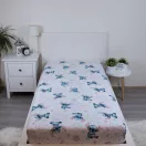 Disney Lilo și Stitch Ohana White cearșaf cu elastic 90x200 cm