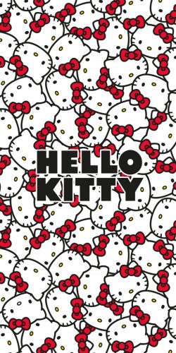 Hello Kitty Red Bows prosop de baie, prosop de plajă 70x140cm