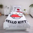 Hello Kitty White husa pentru așternut 140×200cm, 70×90 cm