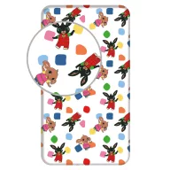 Bing Playing Together cârpa de pat cu elastic 90x200 cm