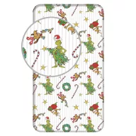 Grinchul Grinchmas cearșaf cu elastic 90x200 cm
