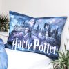Harry Potter Hogwarts lenjerie de pat care luminează în întuneric 140×200cm, 70×90 cm