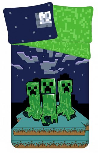 Minecraft Sssleep Tight Lenjerie de pat 140×200cm, 70×90 cm.