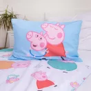 Purcelușa Peppa Set de lenjerie pentru copii Big Pig Family 100×135cm, 40×60 cm