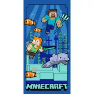  Minecraft Underwater prosop de baie, prosop de plajă 70x140cm (Uscare Rapidă)