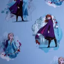 Disney Regatul de gheață Blue Leaves cearșaf cu elastic 90*200 cm