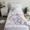 Disney Dumbo Grey Lenjerie de pat pentru copii 100×135cm, 40×60 cm
