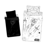   Star Wars Death Star Lenjerie de pat fosforescentă 140×200 cm, 70x90 cm