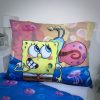SpongeBob Party Lenjerie de pat 140×200cm, 70×90 cm Microfibre