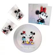   Disney Minnie 100 Set de petrecere Disney Minnie cu 36 de piese și farfurie de 23 cm