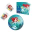 Prințesele Disney Ariel Curious set de petrecere cu 36 bucăți farfurie de 23 cm