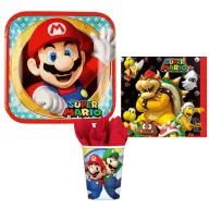   Super Mario Mushroom World set de petrecere cu 36 de piese și farfurie de 23 cm