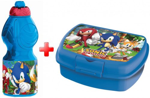 Sonic Ariciul sticlă apă și cutie sandviș set