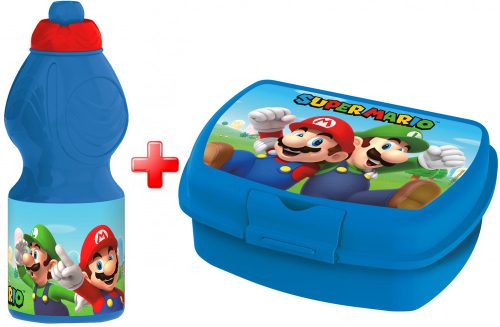 Super Mario Luigi sticlă apă și cutie sandviș set