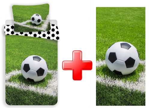 Fotbal Pitch Lenjerie de pat și set de prosoape