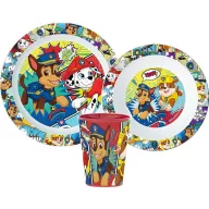   Patrula Cățelușilor Comic set de masă, set plastic micro, pahar 260 ml