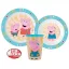 Purcelușa Peppa Kindness set de masă, set din microplastic, pahar de 260 ml