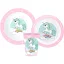 Unicorn Range set de mese, set de plastic micro, cu pahar de 260 ml