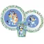 Bluey Tropical set de masă, set de plastic micro, cu pahar 260 ml
