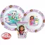 Gabby's Dollhouse Kitty Magic set de masă, set micro plastic, cu pahar 260 ml