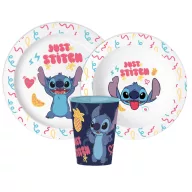   Disney Lilo și Stitch Just set de vase, set din microplastic, cu pahar 260 ml