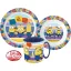 Minionii Striped set de vase, set de micro plastic cu cană de 350 ml
