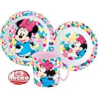   Disney Minnie Feel Good set de tacâmuri, set micro plastic cu cană 350 ml