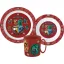Harry Potter School Shields Set de masă, set micro din plastic cu cană 350 ml