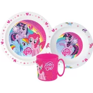   Micul meu ponei Pink set de masă, set de microplastic cu cană 350 ml