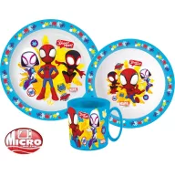   Omul Păianjen Spidey set de masă, set micro plastic cu cană 350 ml