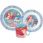 Prințesele Disney Ariel set de vase, set de microplastic cu cană 350 ml